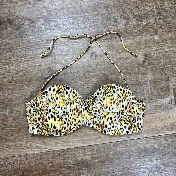 NWT Victorias Secret bandeau leopard print bikini top - Picture 1 of 5